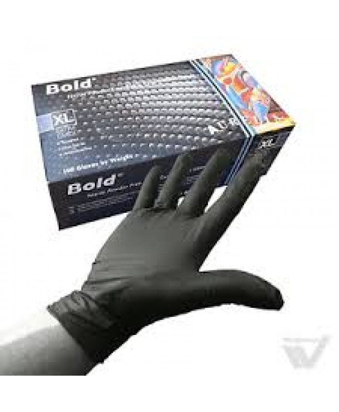 Bold Nitrile Gloves Powder Free (1 x 100) Small